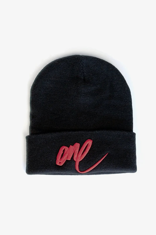 Beanie mit Stick - „one“