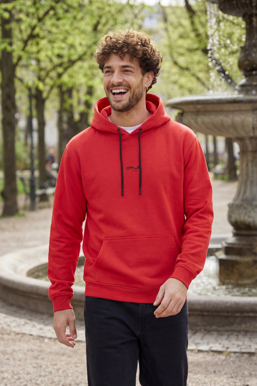 Hoodie mit Tasche - "ONE MID SMALL"