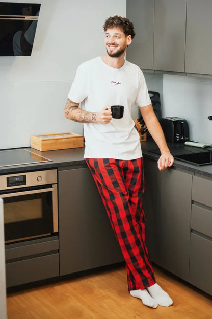Pyjamahose - kariert
