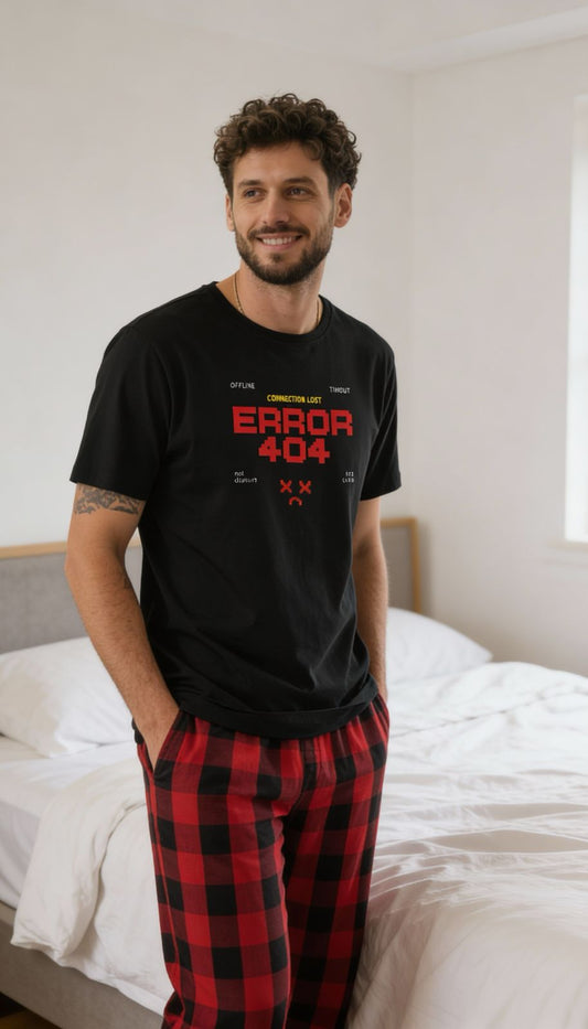 Schlaf-Shirt – "Error 404"