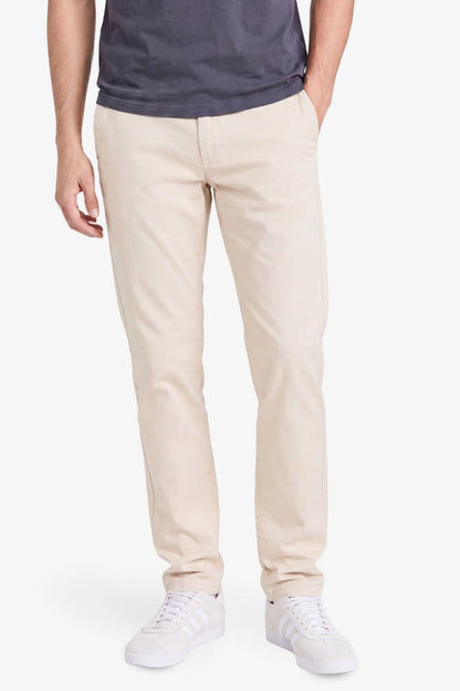 Chino-Hose in Beige für große Männer – Vorderansicht