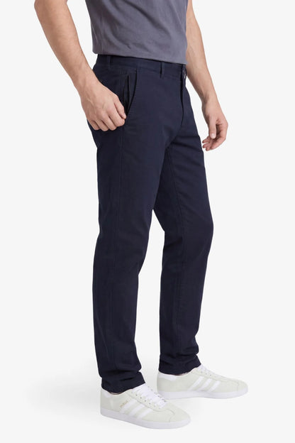 Chino-Hose in Blau für große Männer – Seitenansicht