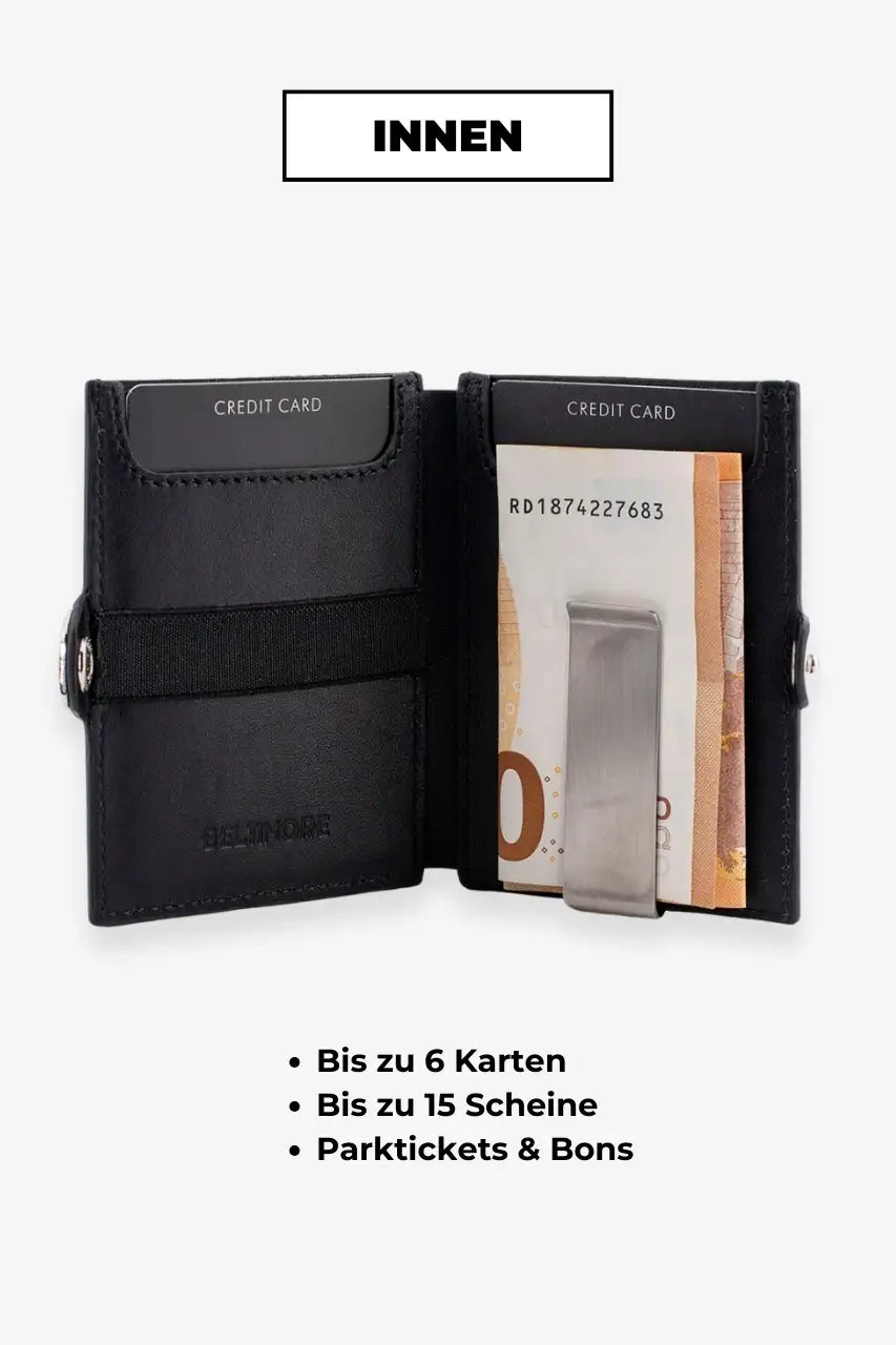BELTIMORE "Duke" Slim Wallet mit RFID Schutz