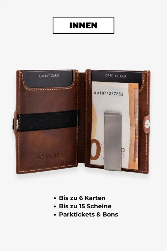 BELTIMORE "Duke" Slim Wallet mit RFID Schutz