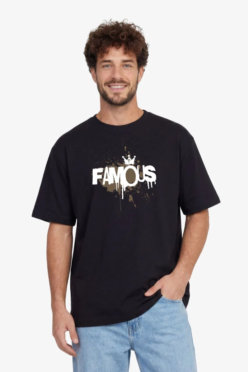 Heavy Oversized T-Shirt - "FAMOUS"