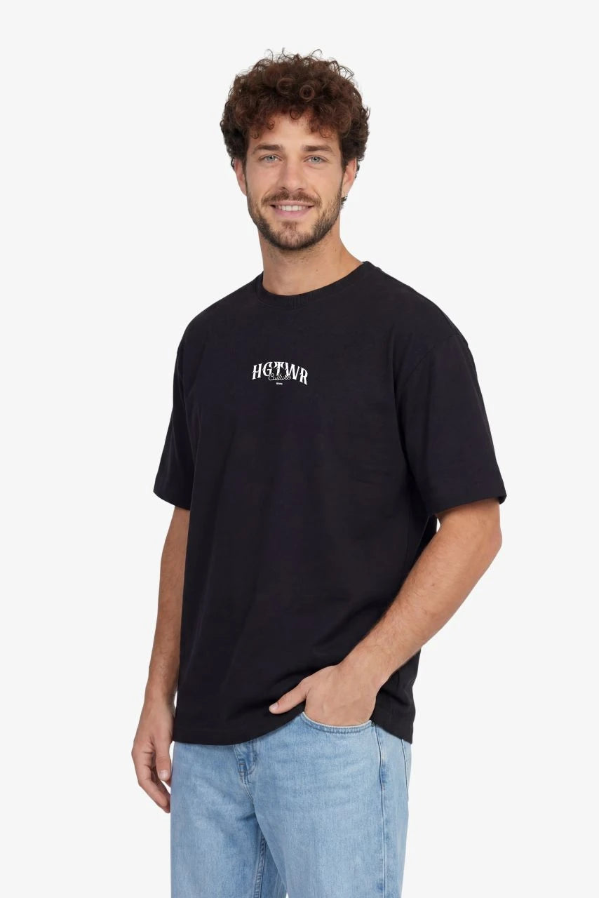 Heavy Oversized T-Shirt - "HGHTWR CULTURE"