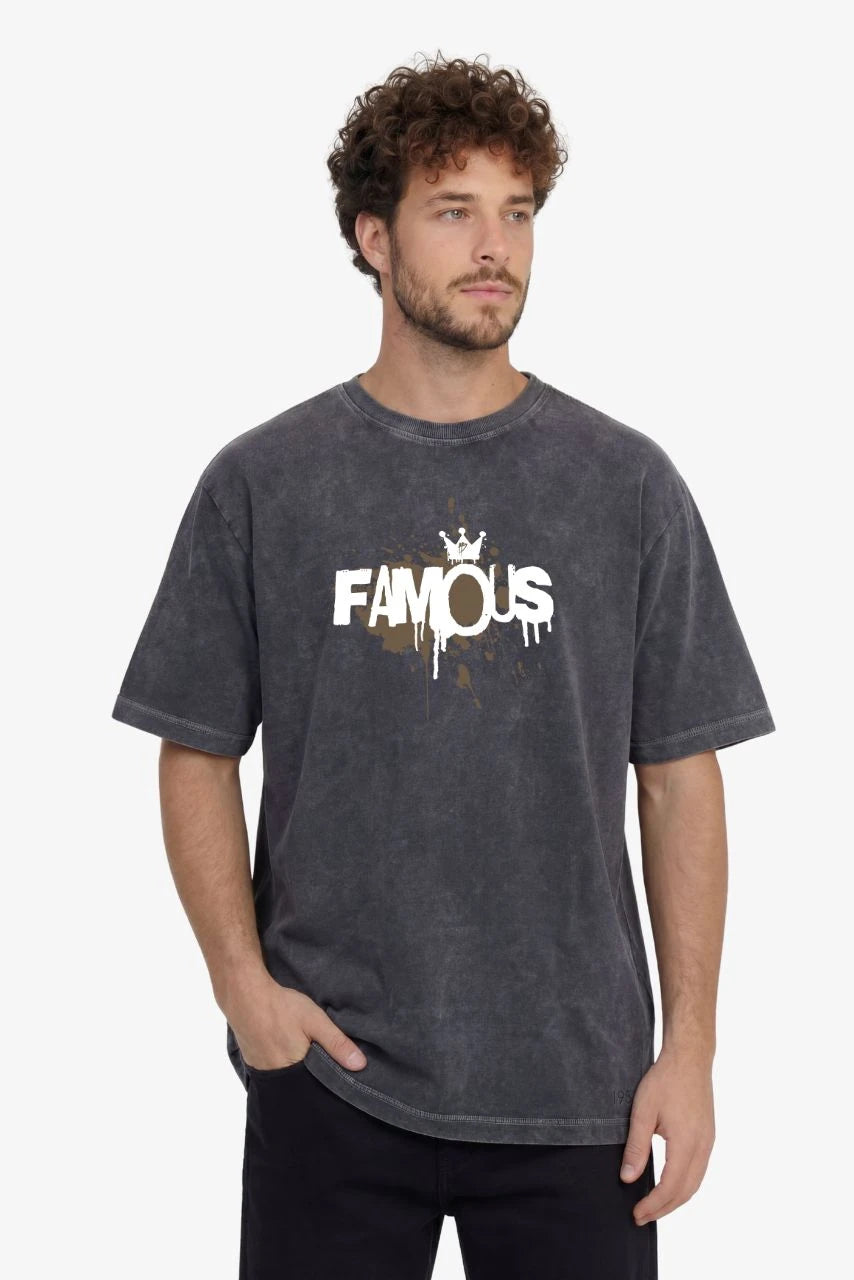 Heavy Oversized T-Shirt - "FAMOUS"