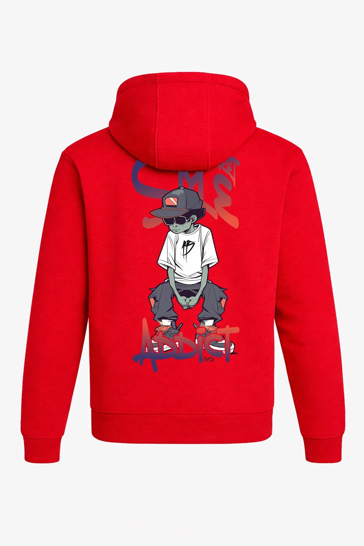 Hoodie mit Tasche – "ADDICT"