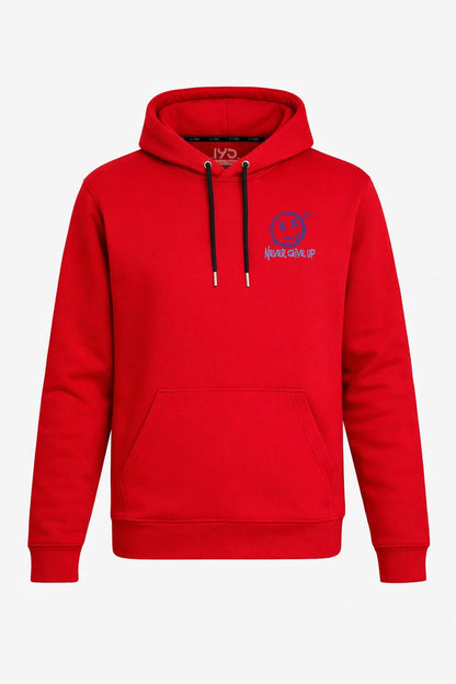 Hoodie mit Tasche – "NEVER GIVE UP"