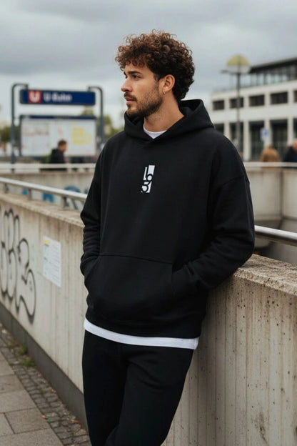 Oversized Hoodie Raw - "195 VERTICAL"