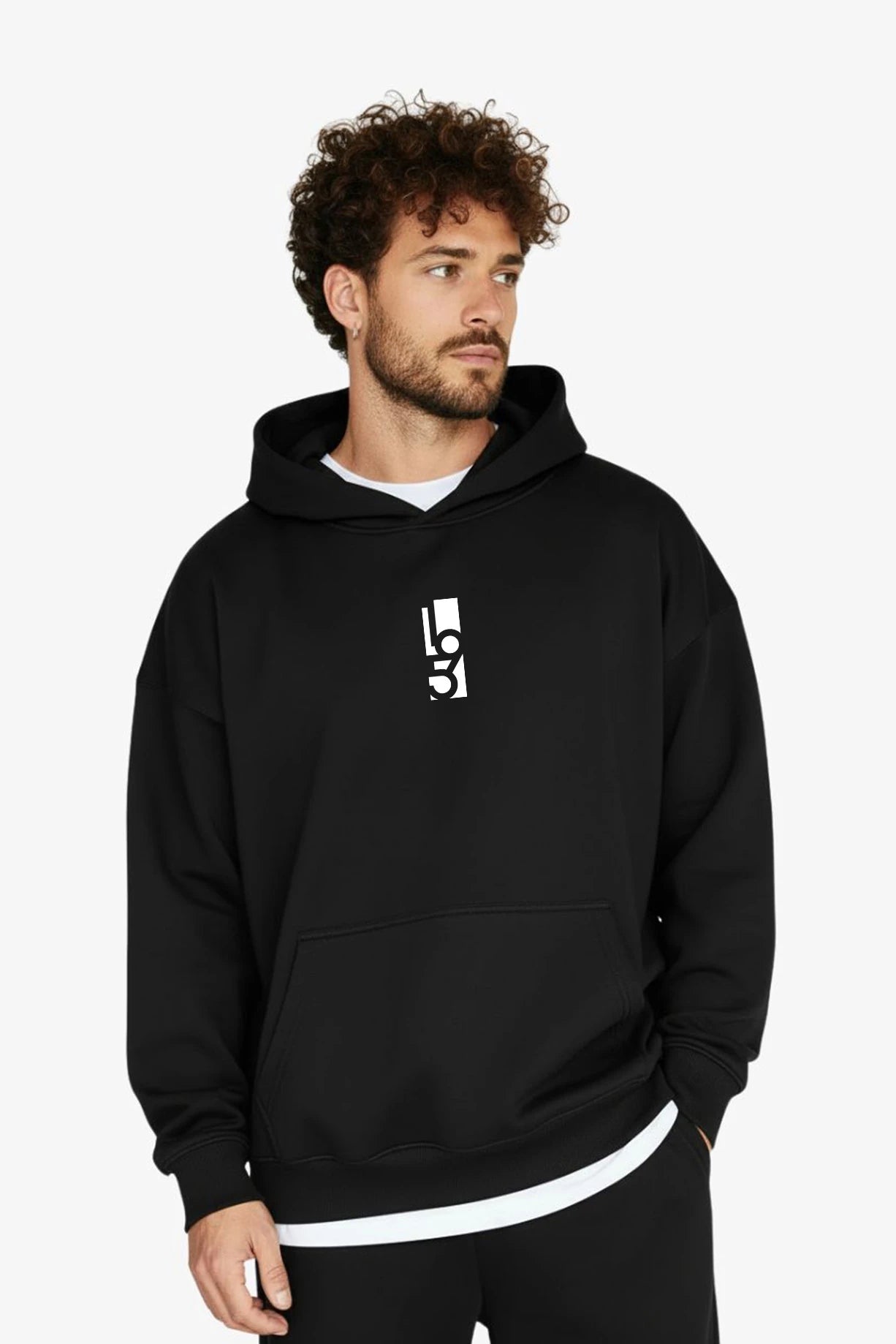 Oversized Hoodie Raw - "195 VERTICAL"