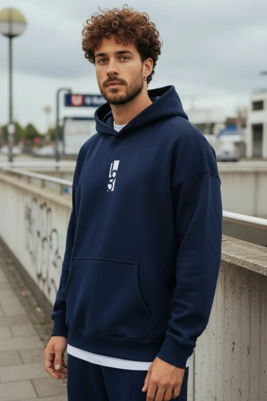 Oversized Hoodie Raw - "195 VERTICAL"