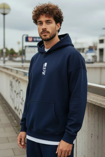 Oversized Hoodie Raw - "195 VERTICAL"