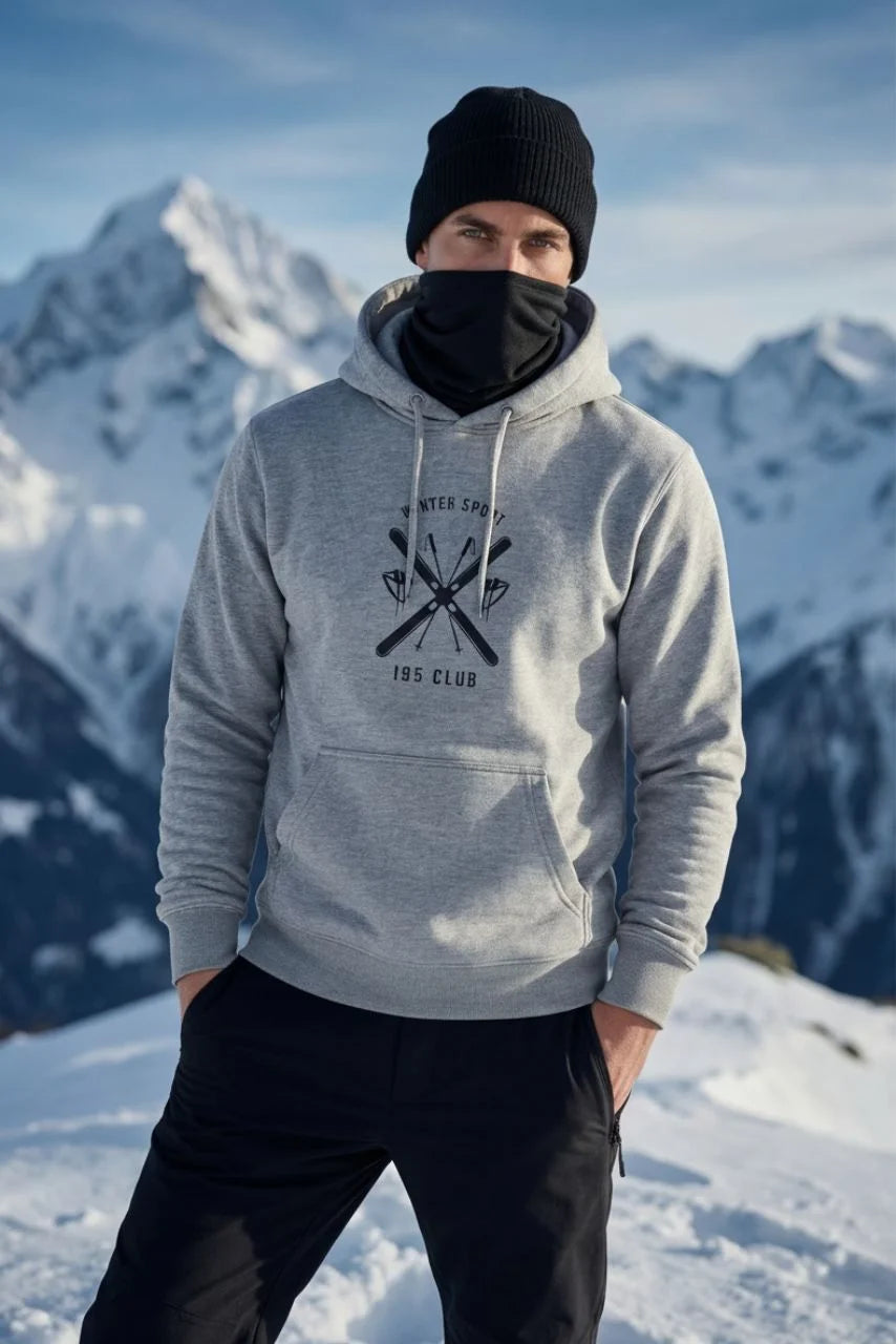 Limited Hoodie mit Tasche - "SKICROSS"