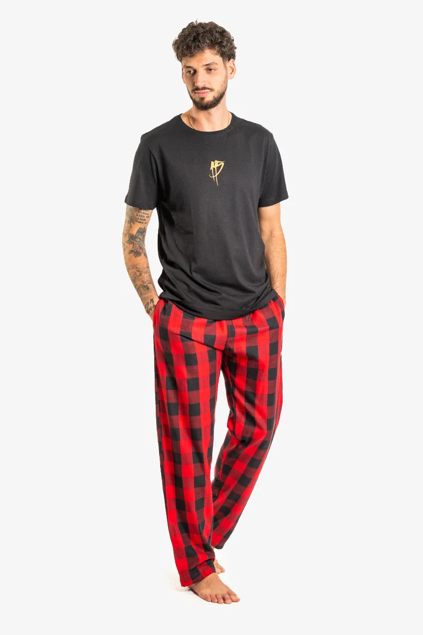 Pyjamahose - kariert