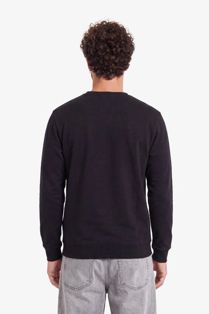Sweatshirt in Schwarz für große Männer – Rückansicht