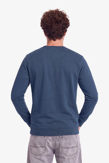 Sweatshirt in Blau für große Männer – Rückansicht