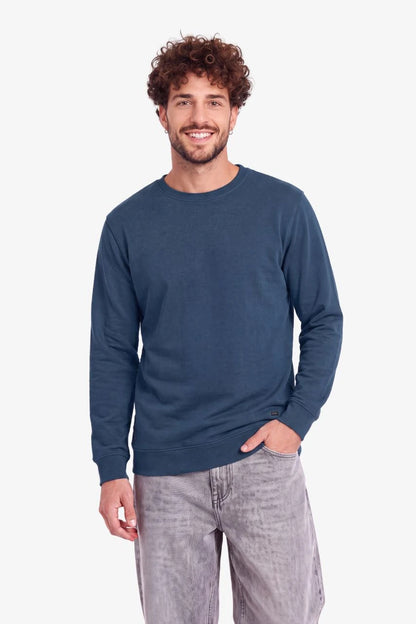 Sweatshirt in Blau für große Männer – Vorderansicht