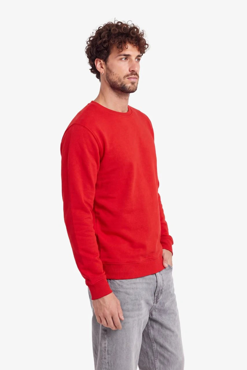 Sweatshirt in Rot für große Männer – Seitenansicht
