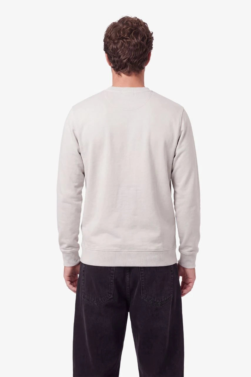 Sweatshirt BOSTON in Beige (Soft Stone) für große Männer – am Model, Rückansicht