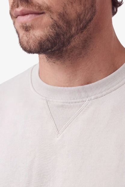 Sweatshirt BOSTON in Beige (Soft Stone) für große Männer – Detailansicht