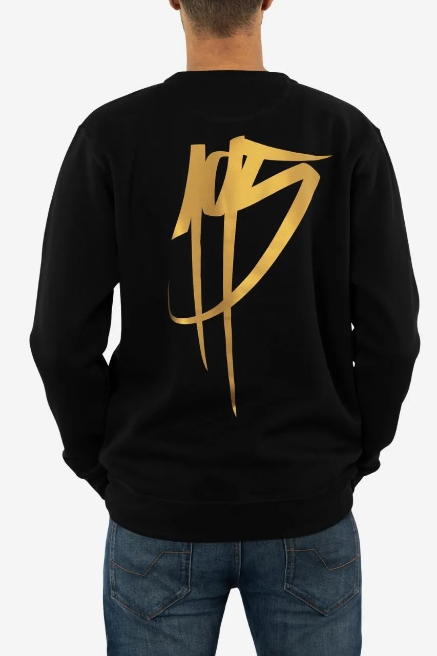 Langes Sweatshirt in schwarz fuer grosse Menschen