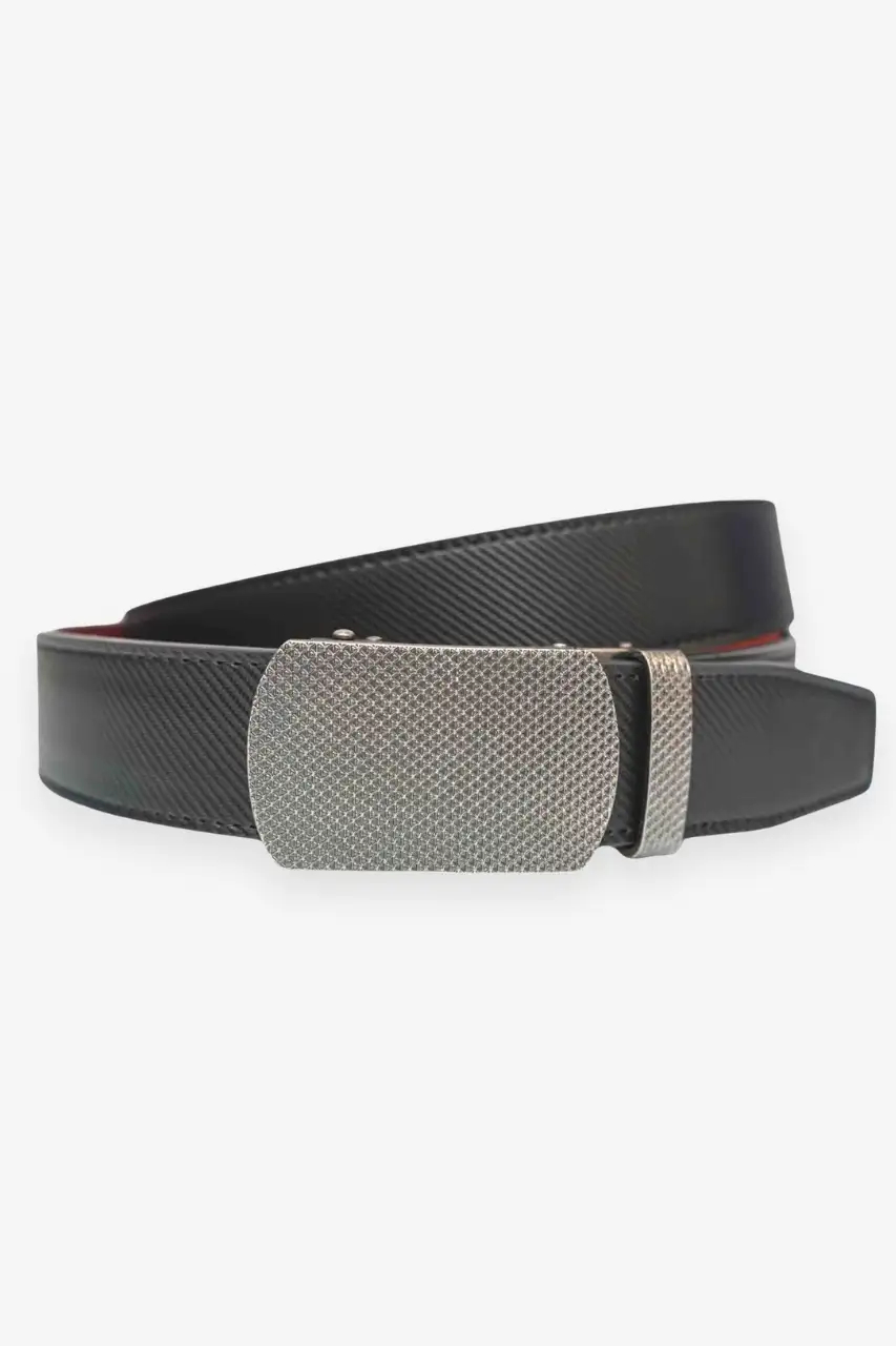 BELTIMORE Automatik Gürtel – Fine x Silver Plaid