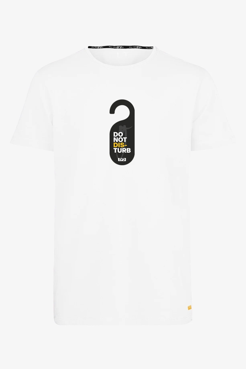 Extra langes Schlaf-Shirt in weiß für Männer ab 1,90m