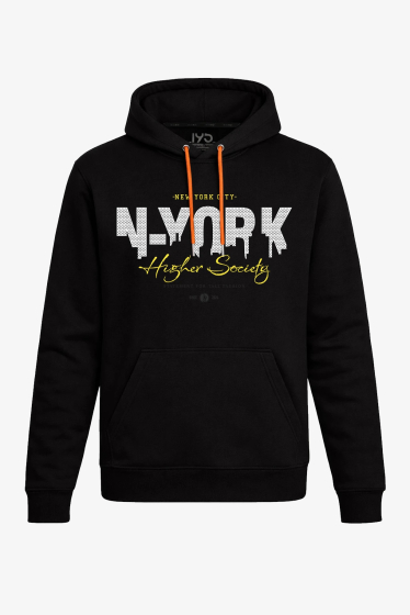 Hoodie mit Tasche – "N-YORK"