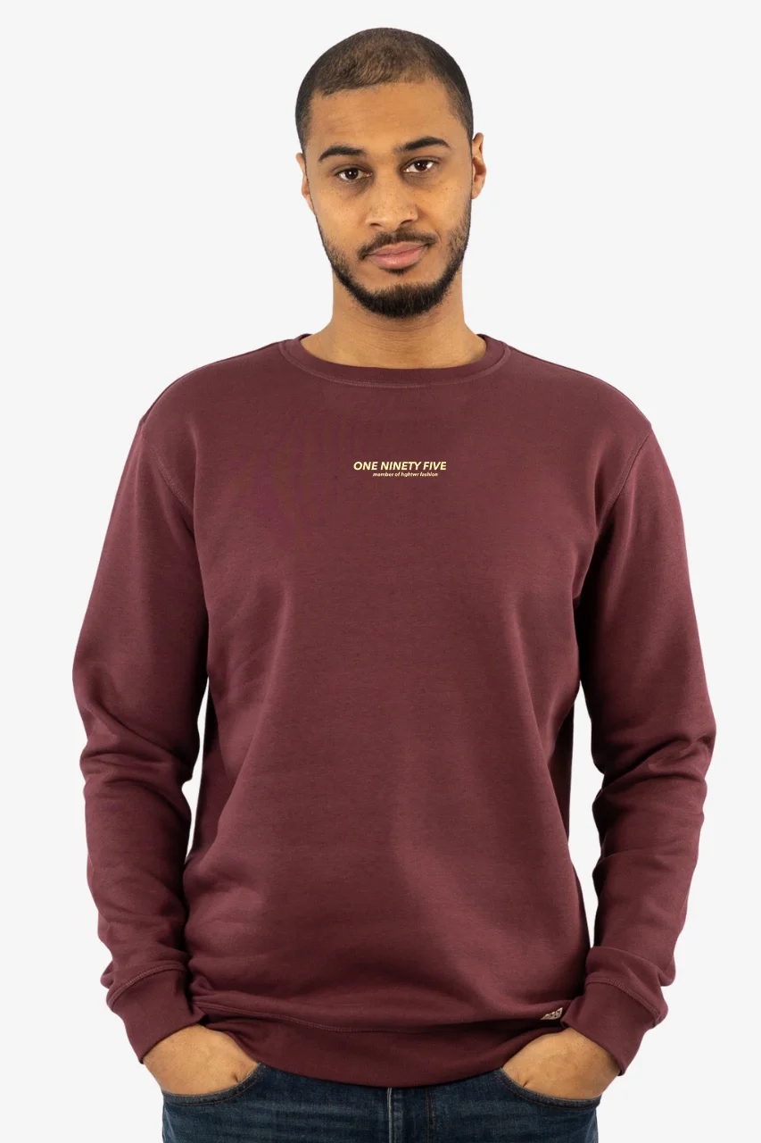 overlong sweater in rosso for people over 1.90 meters