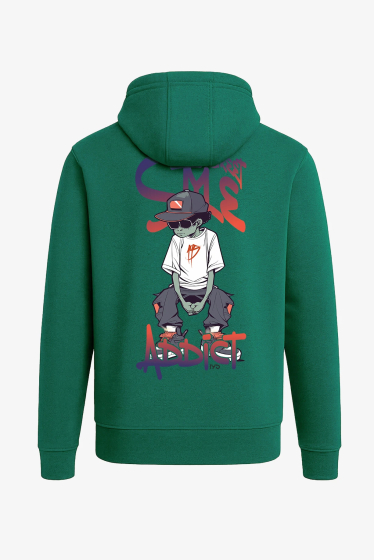 Hoodie mit Tasche – "ADDICT"