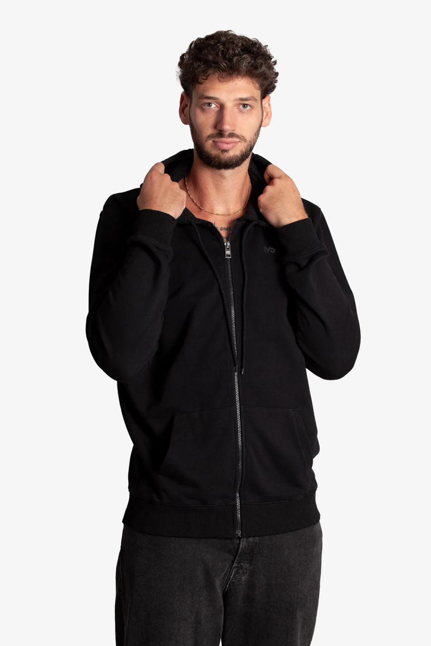 Extra Langer Zipper in schwarz fuer grosse Menschen