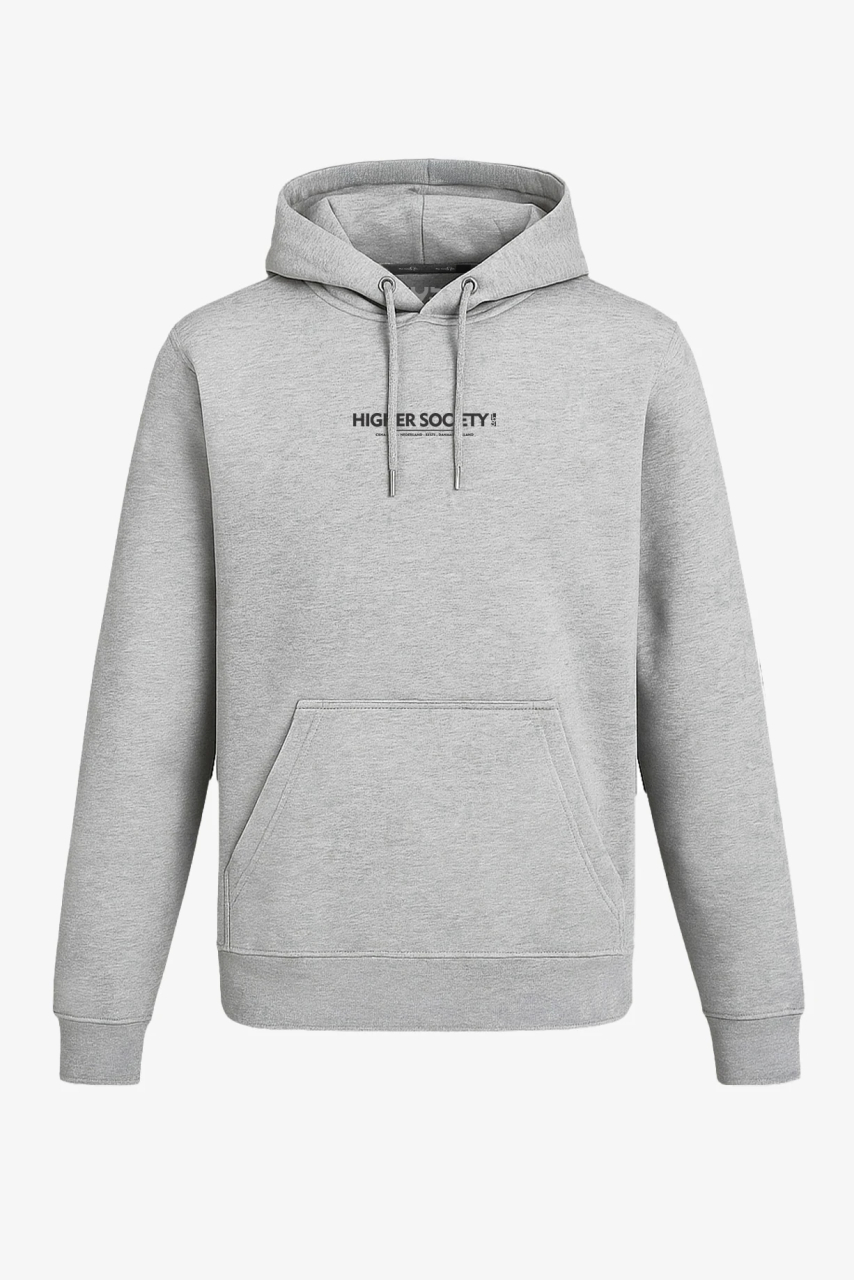 Hoodie mit Tasche – "HIGHER SOCIETY"