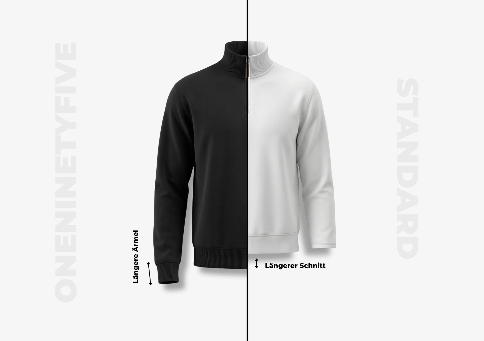 Vorher/Nachher Grafik von normal zu 195